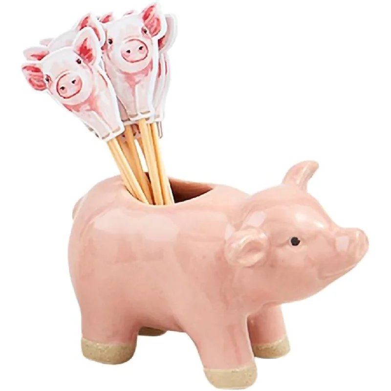 Mud Pie :  Pig Toothpick Holder