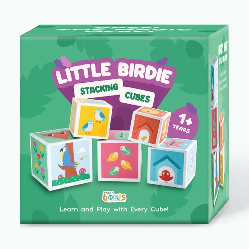 Cots and Cuddles Nature Birds Theme 5 Layer Stacking Cube for Kids Age 1+