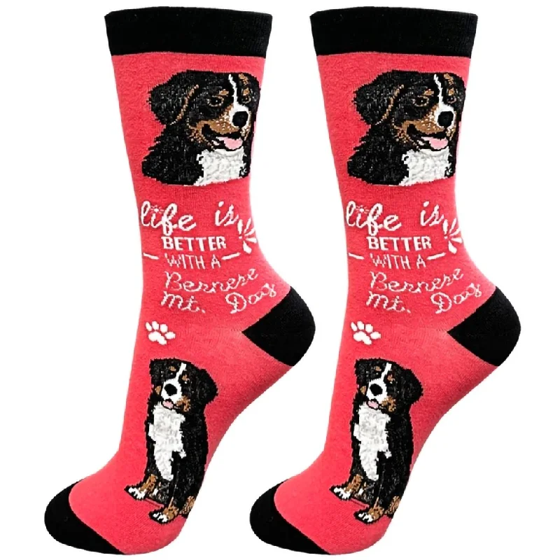 E & S Imports : Life Is Better With A Bernese Mountain Dog Unisex Socks