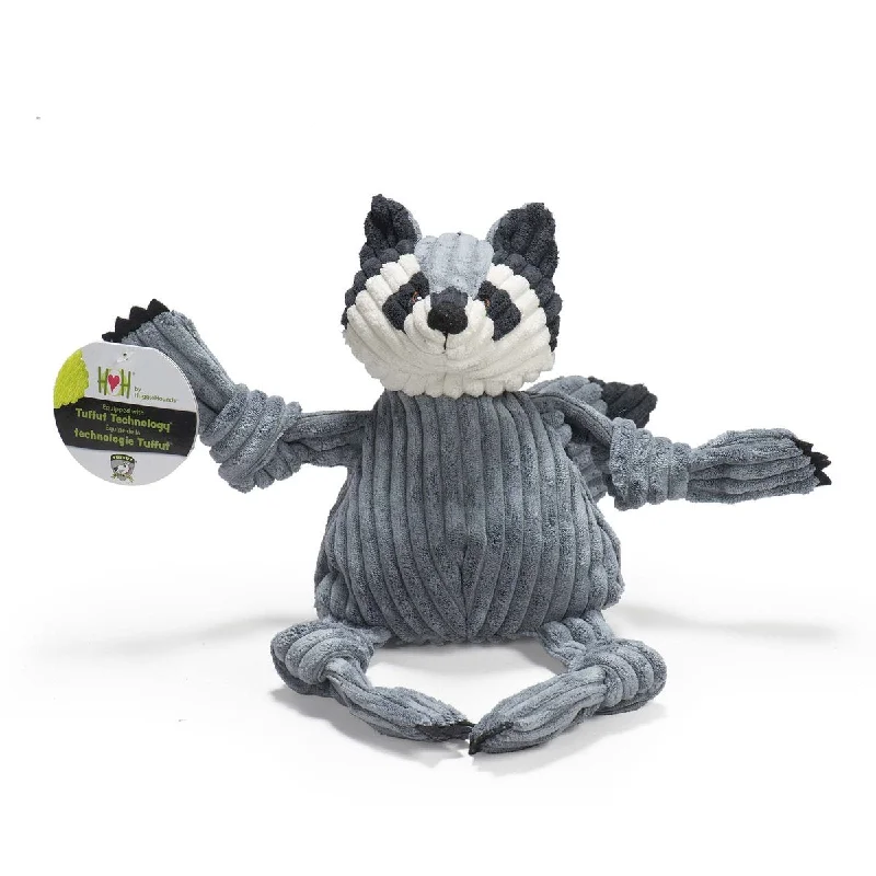 HuggleHounds Raccoon Knottie Dog Toy