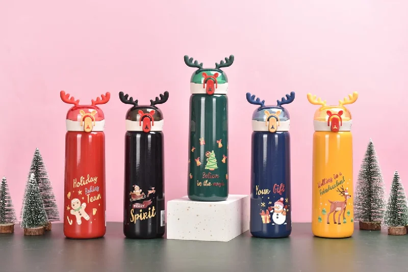 Christmas themed insulated Water Bottle  - ( 440ml )