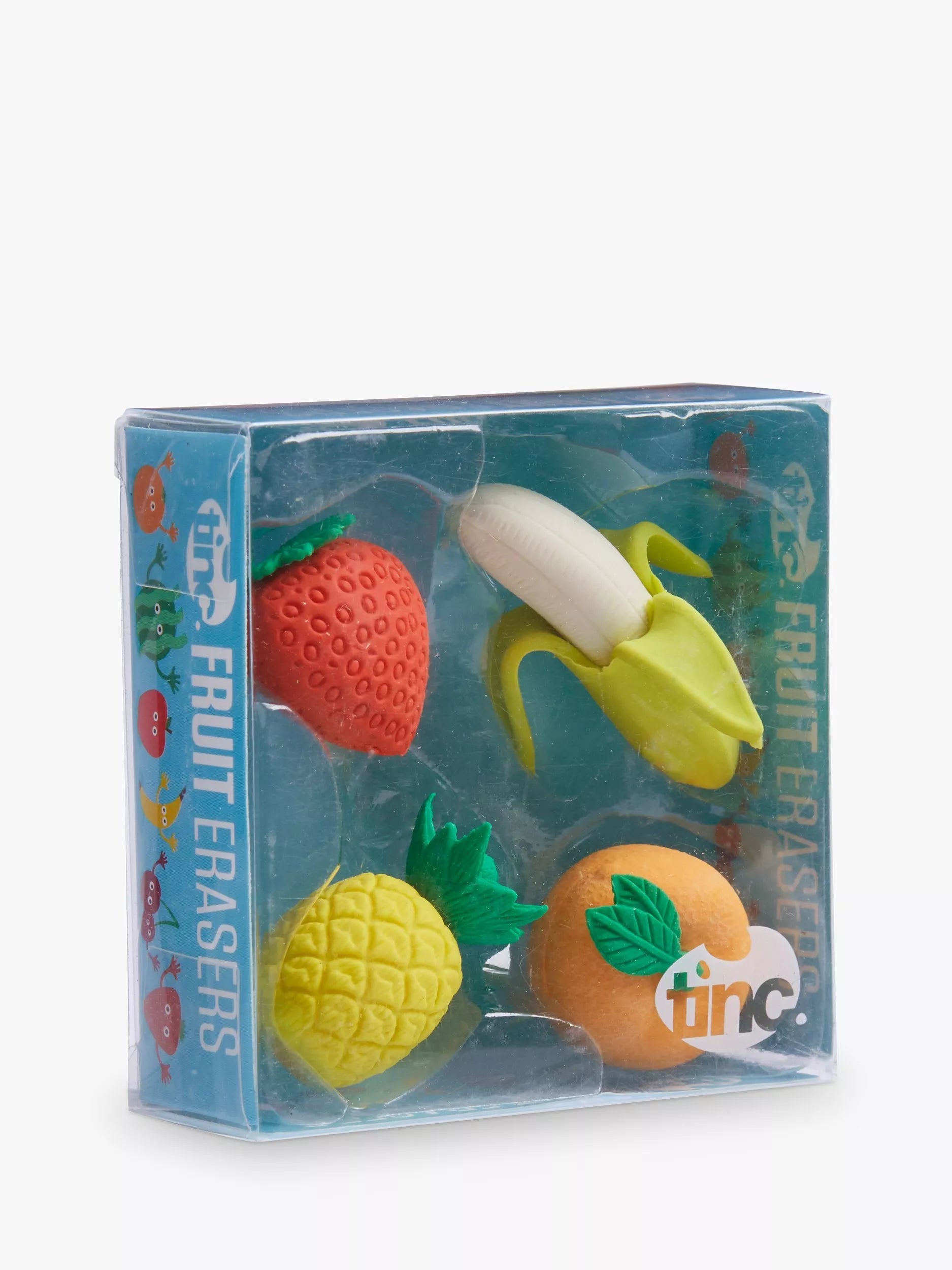 Tinc Fruit Erasers, Set of 4