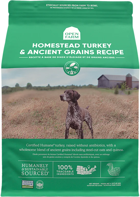 Open Farm Homestead Turkey & Ancient Grains Dry Dog Food (22-lbs)