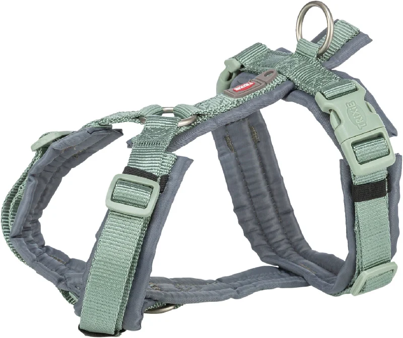 Premium trekking harness, S–M: 44–53 cm/20 mm, sage/graphite