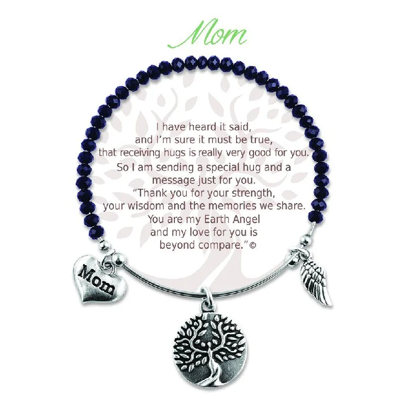 Earth Angel : Mom Radiant Black Stone Bracelet