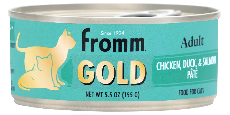 Fromm Gold Adult Chicken, Duck, & Salmon Pâté Cat Food