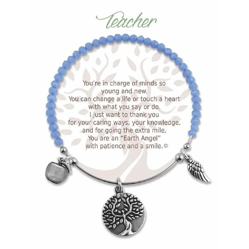 Earth Angel : Teacher Radiant Blue Stone Bracelet