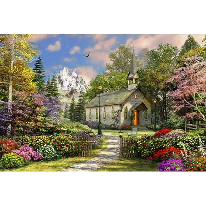 Springbok : Mountain View Chapel 500 Piece Jigsaw Puzzle