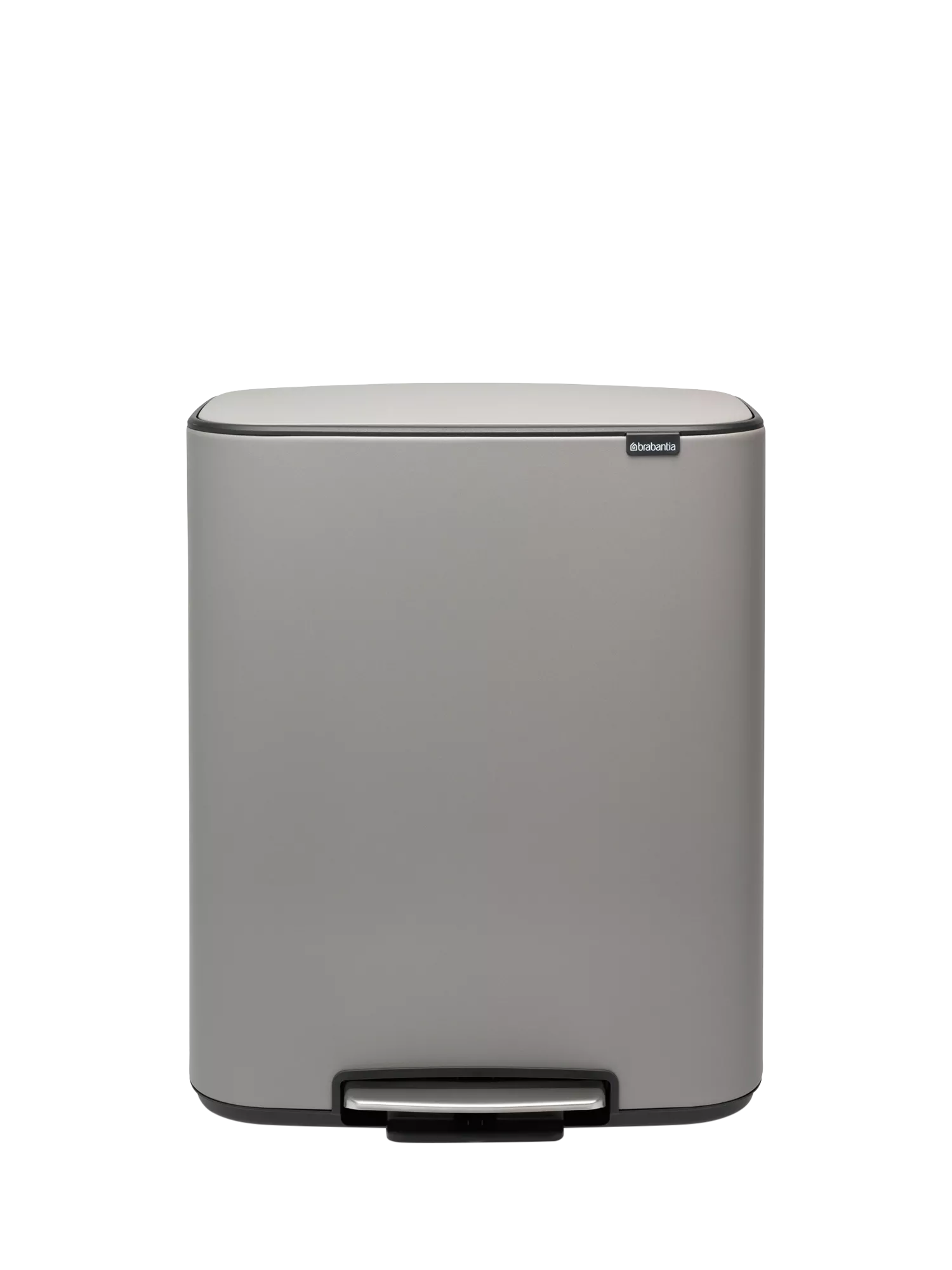 Brabantia Bo Pedal Bin, 60L, Mineral Concrete Grey