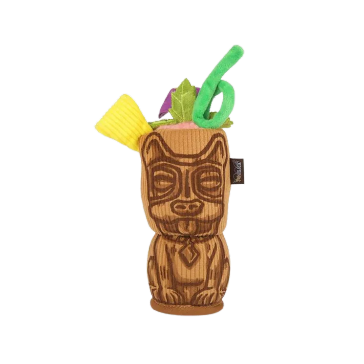 Dog Plush Toy - Barktender - Tiki Mug