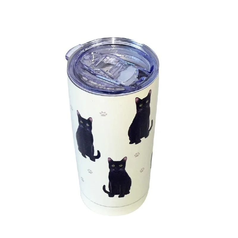 E & S Pets : Black Cat Serengeti Ultimate Tumbler - Stainless Steel