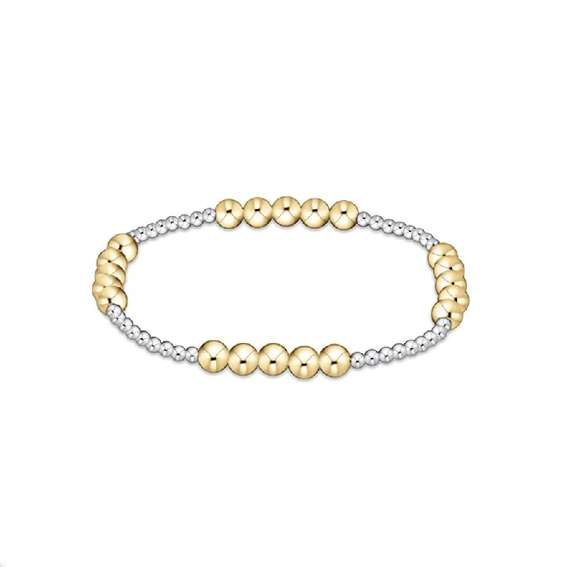 enewton design :  Classic blissful pattern 2.5mm bead bracelet - Mixed Metals