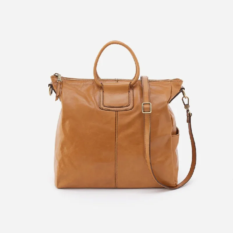 HOBO : Sheila Large Satchel in Buffed Leather - Natural