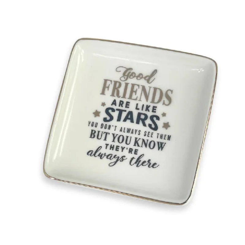 H & H Gifts : Trinket Dish - Good Friends