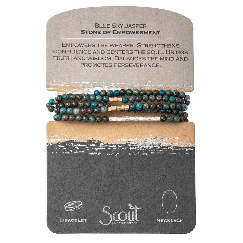 Scout Curated Wears : Blue Sky Jasper Stone Wrap - Stone of Empowerment