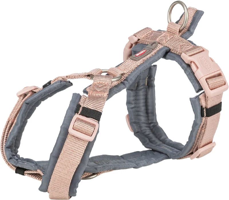 Premium trekking harness, XS–S: 32–38 cm/13 mm, blush/graphite