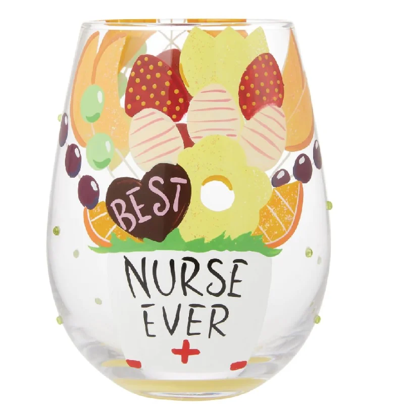 Lolita : Best Nurse Stemless Wine Glass