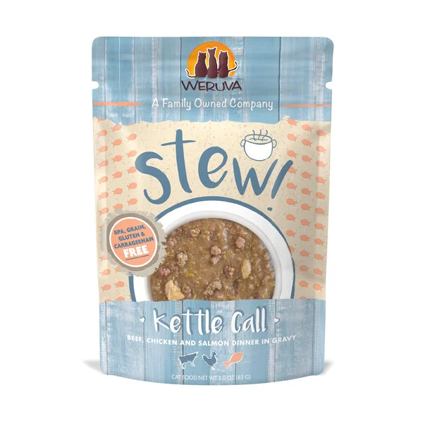 Weruva Cat Stew! Kettle Call Beef, Chicken & Salmon Dinner in Gravy Cat Food