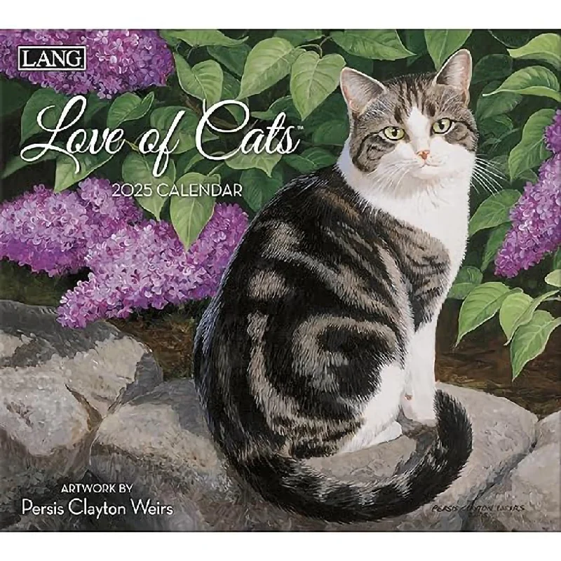 Lang :  Love Of Cats 2025 Wall Calendar