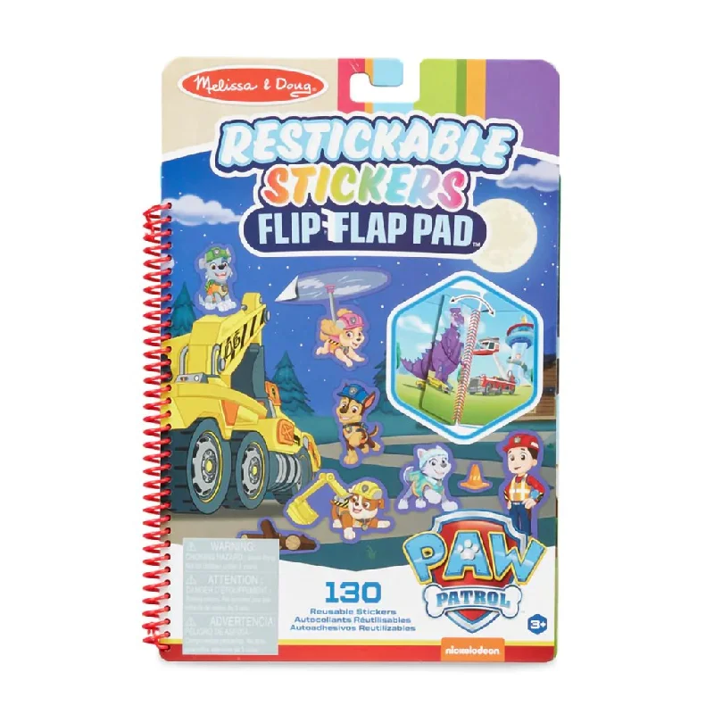 Melissa & Doug : PAW Patrol Restickable Stickers Flip-Flap Pad - Ultimate Rescue