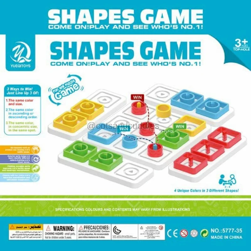 36PCS Shape Game Parent-child Interaction Puzzle Game Board Toy