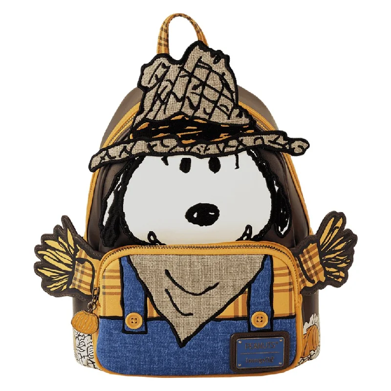 Loungefly : Peanuts Snoopy Scarecrow Cosplay Mini Backpack