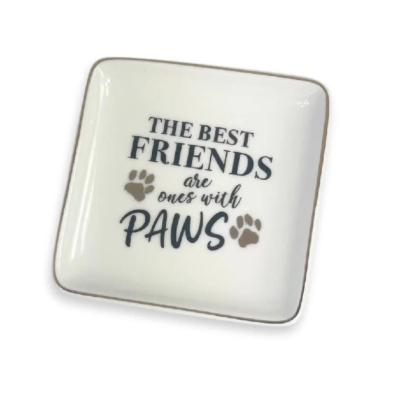 H & H Gifts : Trinket Dish - Paws