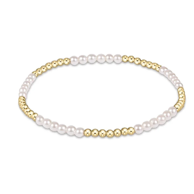 enewton design : Classic blissful pattern 2.5mm bead bracelet - 3mm pearl