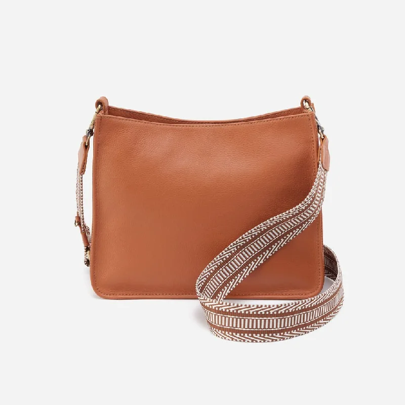 HOBO : Cass Crossbody in Pebbled Leather - Butterscotch