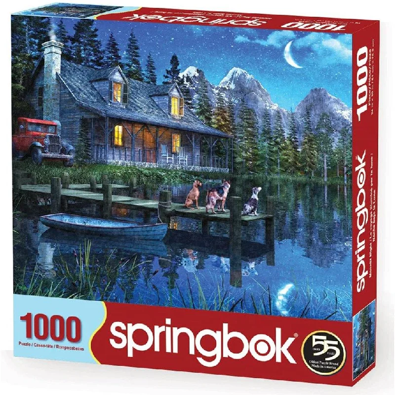 Springbok : Moonlit Night 1000 Piece Jigsaw Puzzle