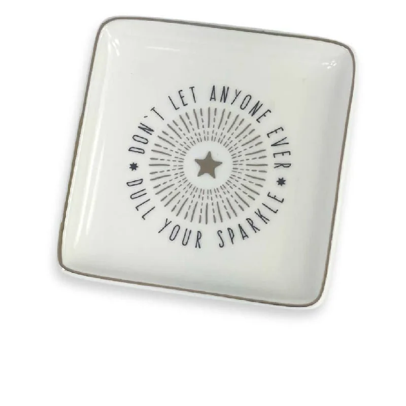 H & H Gifts : Trinket Dish -  Dull Your Sparkle