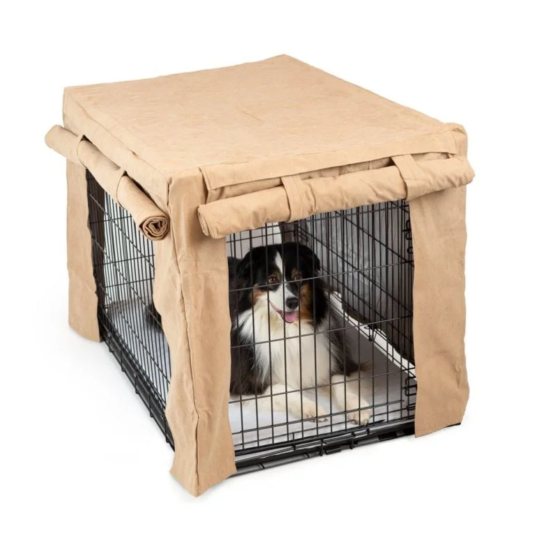 Cabana Dog Crate Cover Buckskin