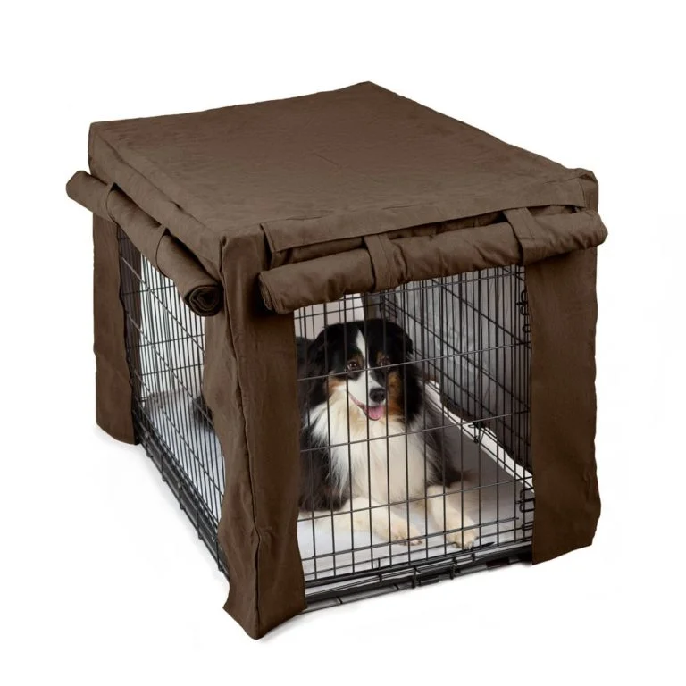 Cabana Dog Crate Cover Hot Fudge