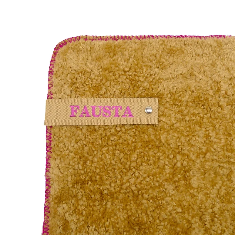 Personalized Fuchsia Stitch Dog Blanket