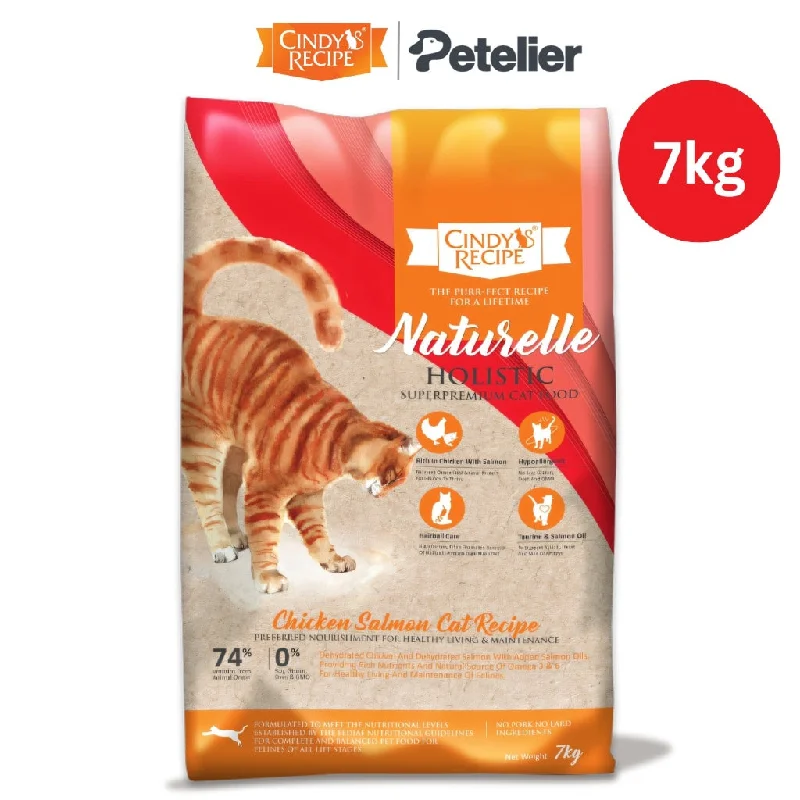 Cindy's Recipe Naturelle Holistic Dry Cat Food 7kg Original Packaging - Chicken Salmon