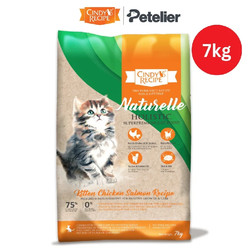 Cindy's Recipe Naturelle Holistic Dry Cat Food 7kg Original Packaging - Kitten Chicken Salmon