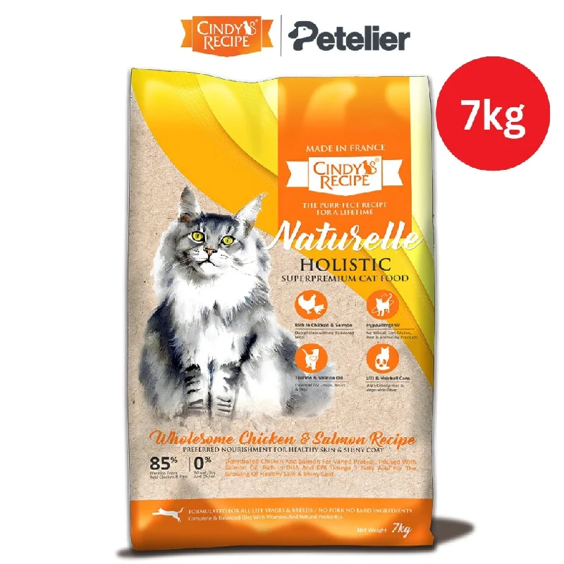 Cindy's Recipe Naturelle Holistic Dry Cat Food 7kg Original Packaging - Wholesome Chicken Salmon