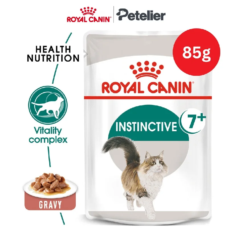 Royal Canin Instinctive 7+ Gravy 85g Pouch Wet Cat Food - Feline Health Nutrition