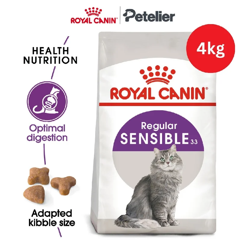 Royal Canin Sensible 33 (4kg) Adult Dry Cat Food - Feline Health Nutrition