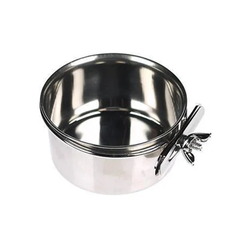 Nobby Stainless Steel Bird Bowl with Cage Attachment